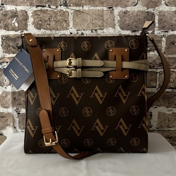 Adrienne Vittadini Satchel w/Buckle Detail - Picture 13 of 13